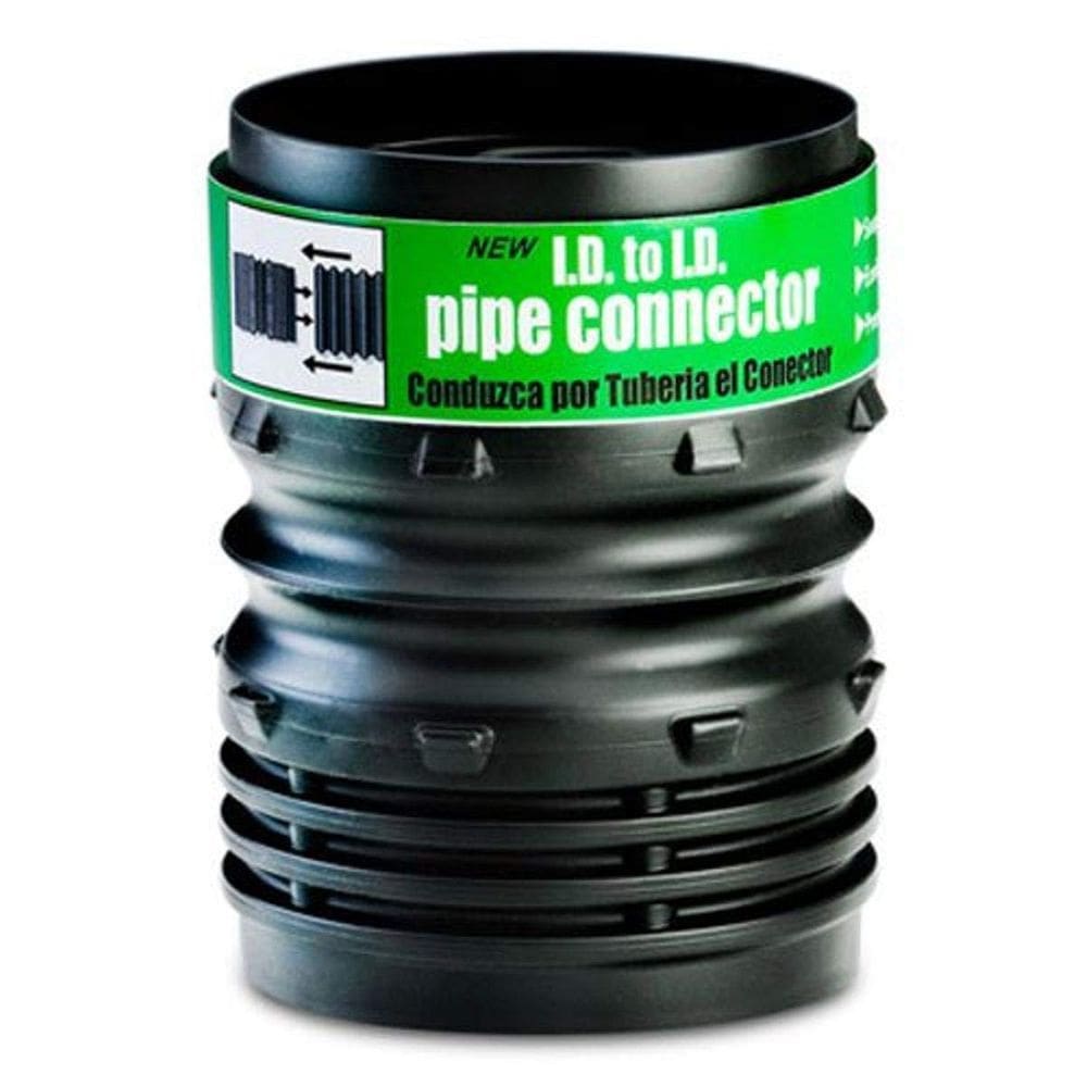 Conector de tubo Flex-Drain ADP53302 3 a 4 polegadas preto