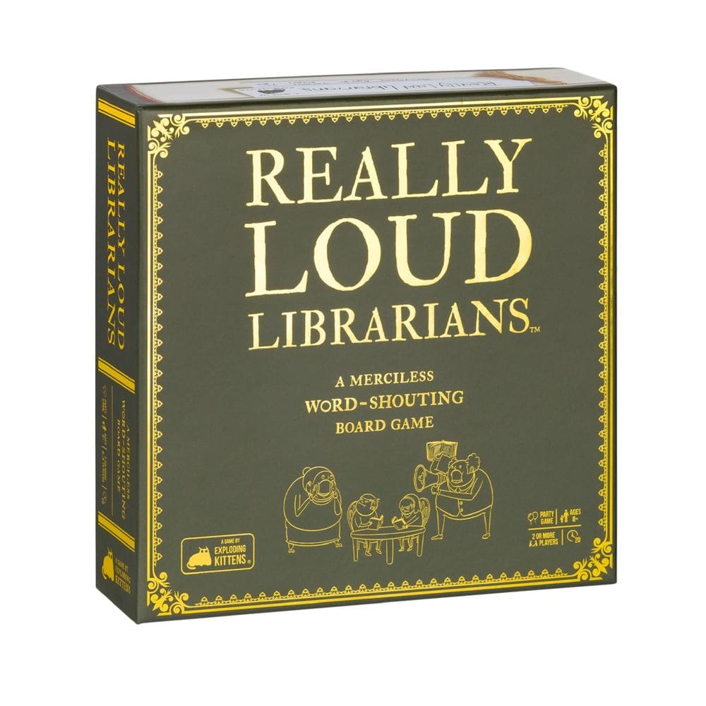 Jogo de tabuleiro Exploding Kittens Really Loud Bibliotecários de 8 anos ou mais
