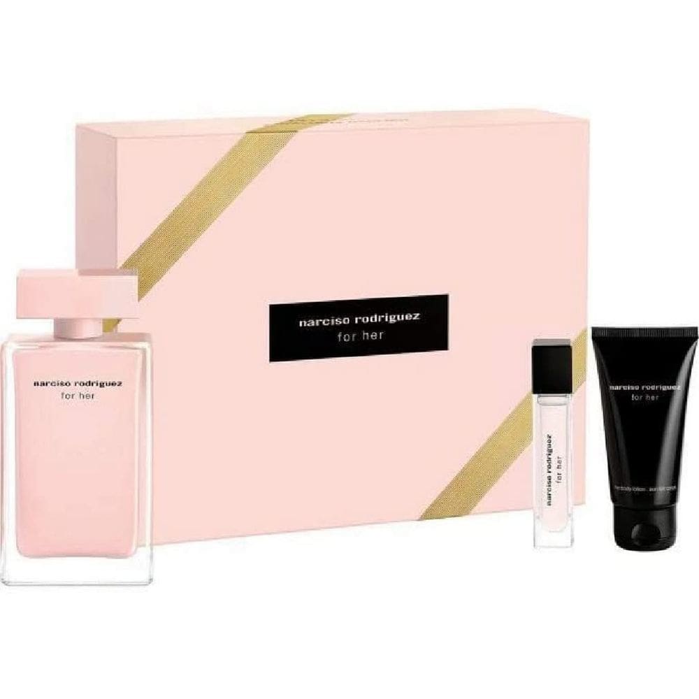 Perfume Narciso Rodriguez for Her, conjunto de 100 ml de Eau De Parfum, 3 unidades