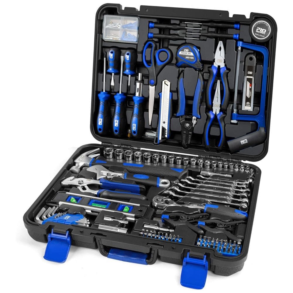 Kit de Ferramentas com Maleta de zenamento, 210 Peças, PROSTORMER, Azul