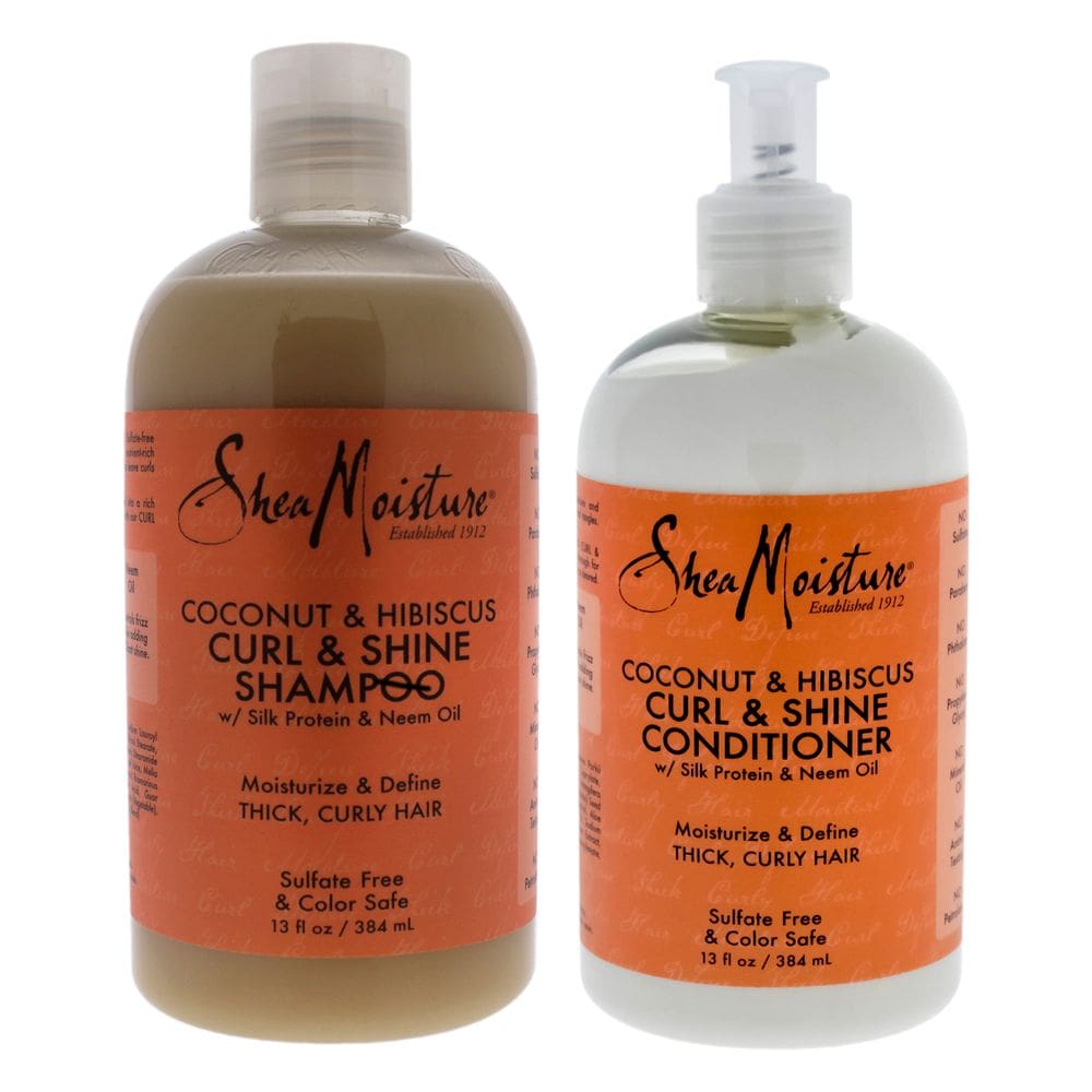 Kit de cuidados com o cabelo Shea Moisture Coconut & Hibiscus Curl & Shine