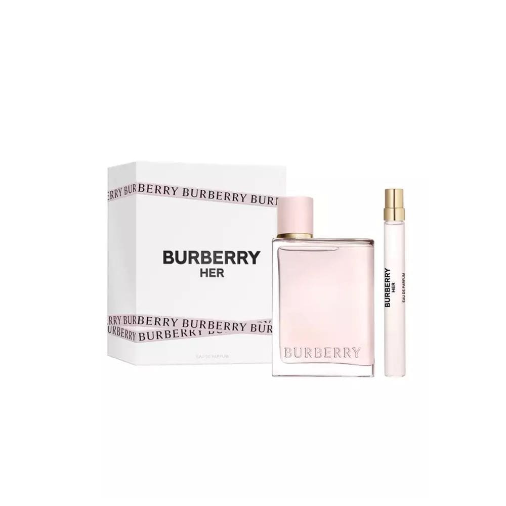 Perfume BURBERRY HER Eau de Parfum 100mL para mulheres 2 peças