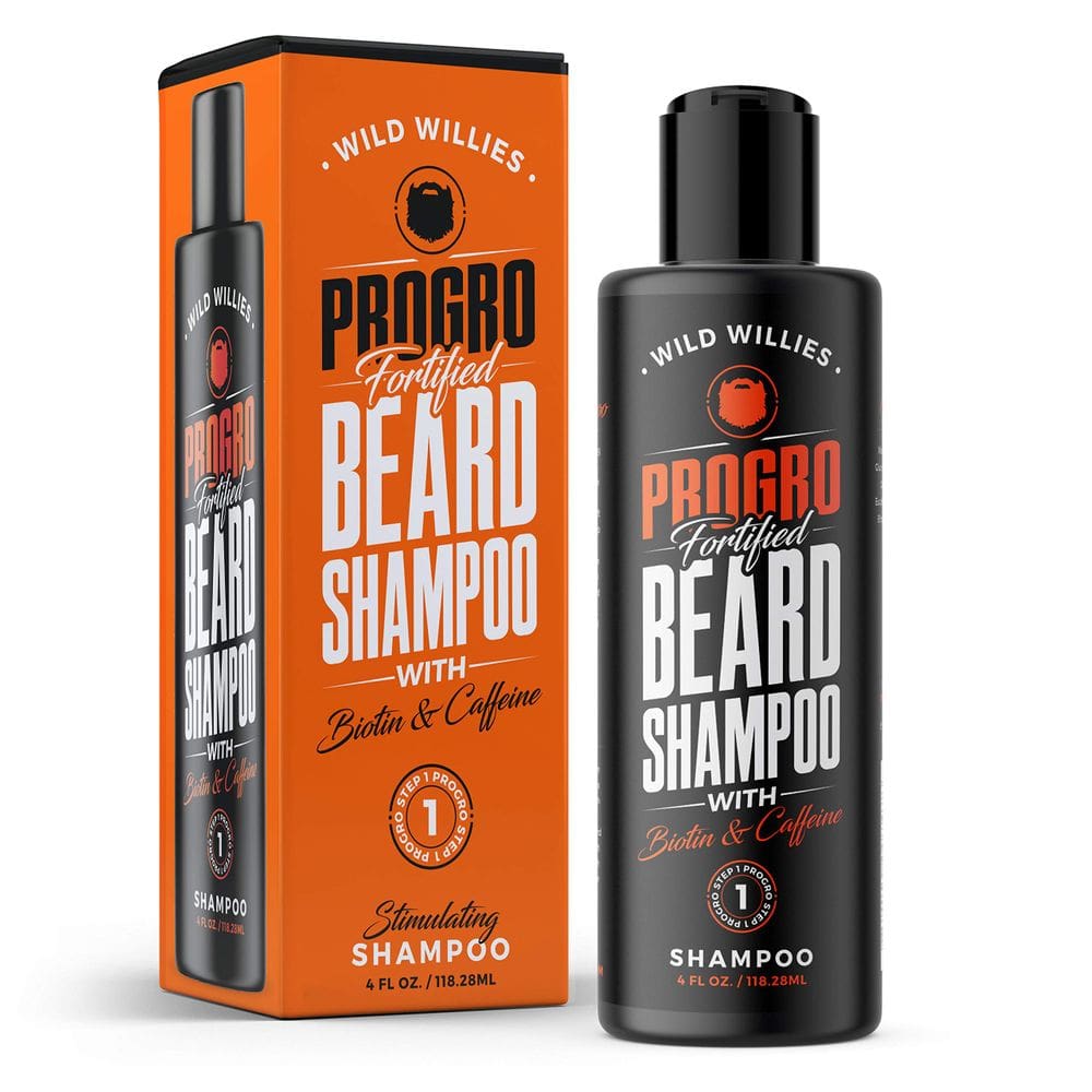 Shampoo para crescimento de barba Wild Willies PROPRO com biotina e cafeína 120mL
