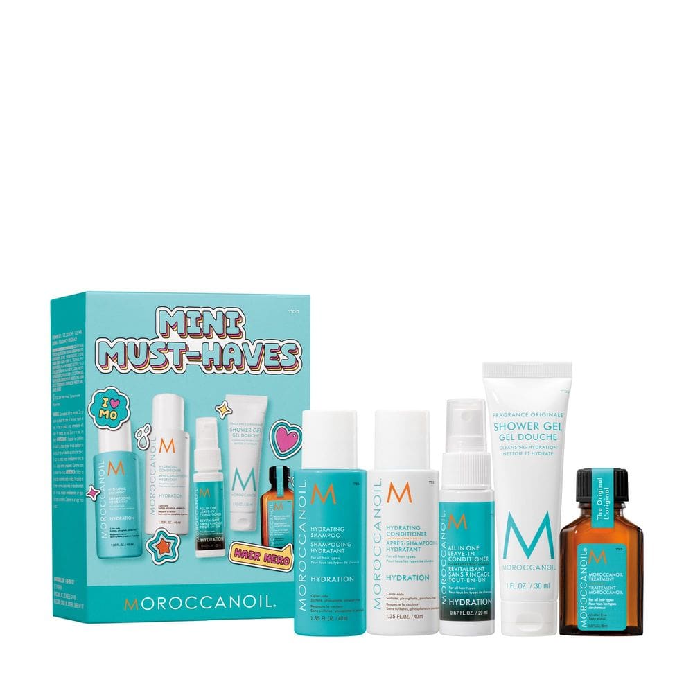 Conjunto de amostras MOROCCANOIL Mini Must-Haves com óleo de argão