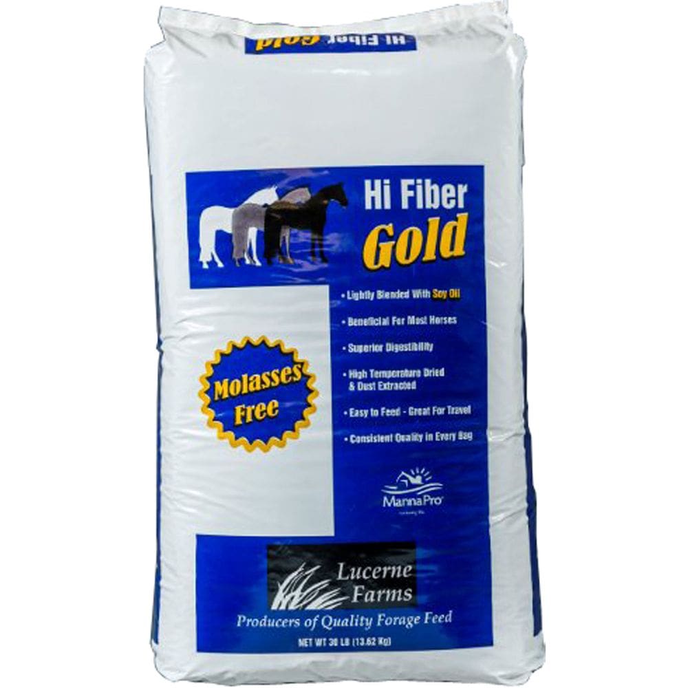IOWA VETERINARY SUPPLY CO. Lucerne Farms, forragem de alta fibra, ouro para cavalos