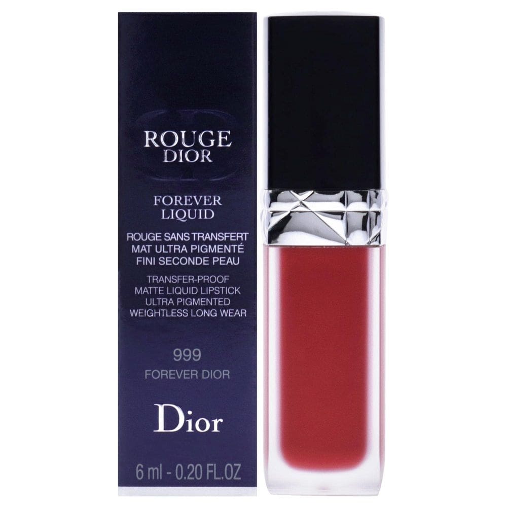 Batom Dior Rouge Forever Liquid Matte 999 para mulheres 6ml