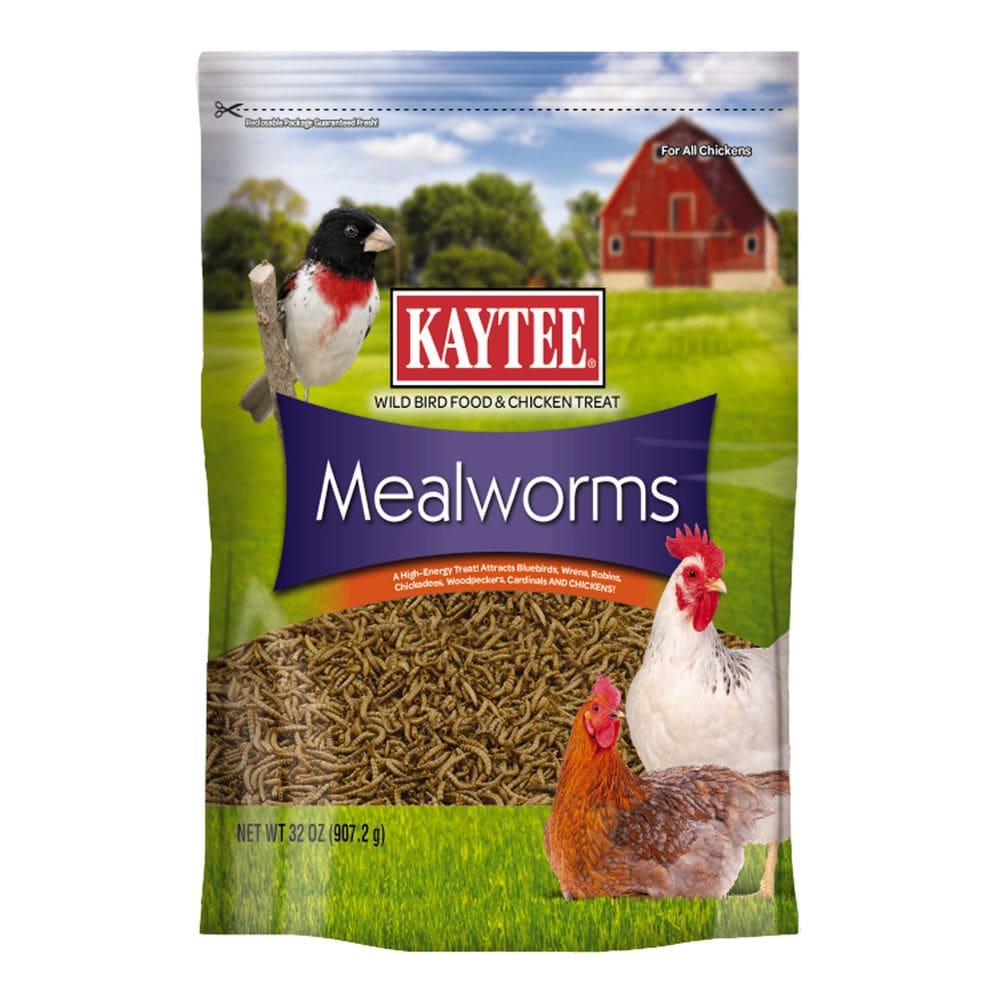 Alimento para pássaros selvagens Kaytee Mealworms 0,9 kg para pássaros azuis e galinhas