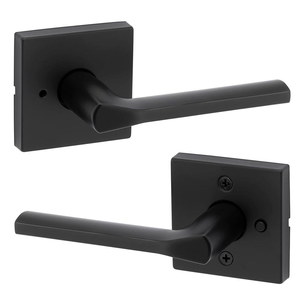Fechadura de privacidade Kwikset Lisbon Matte Black