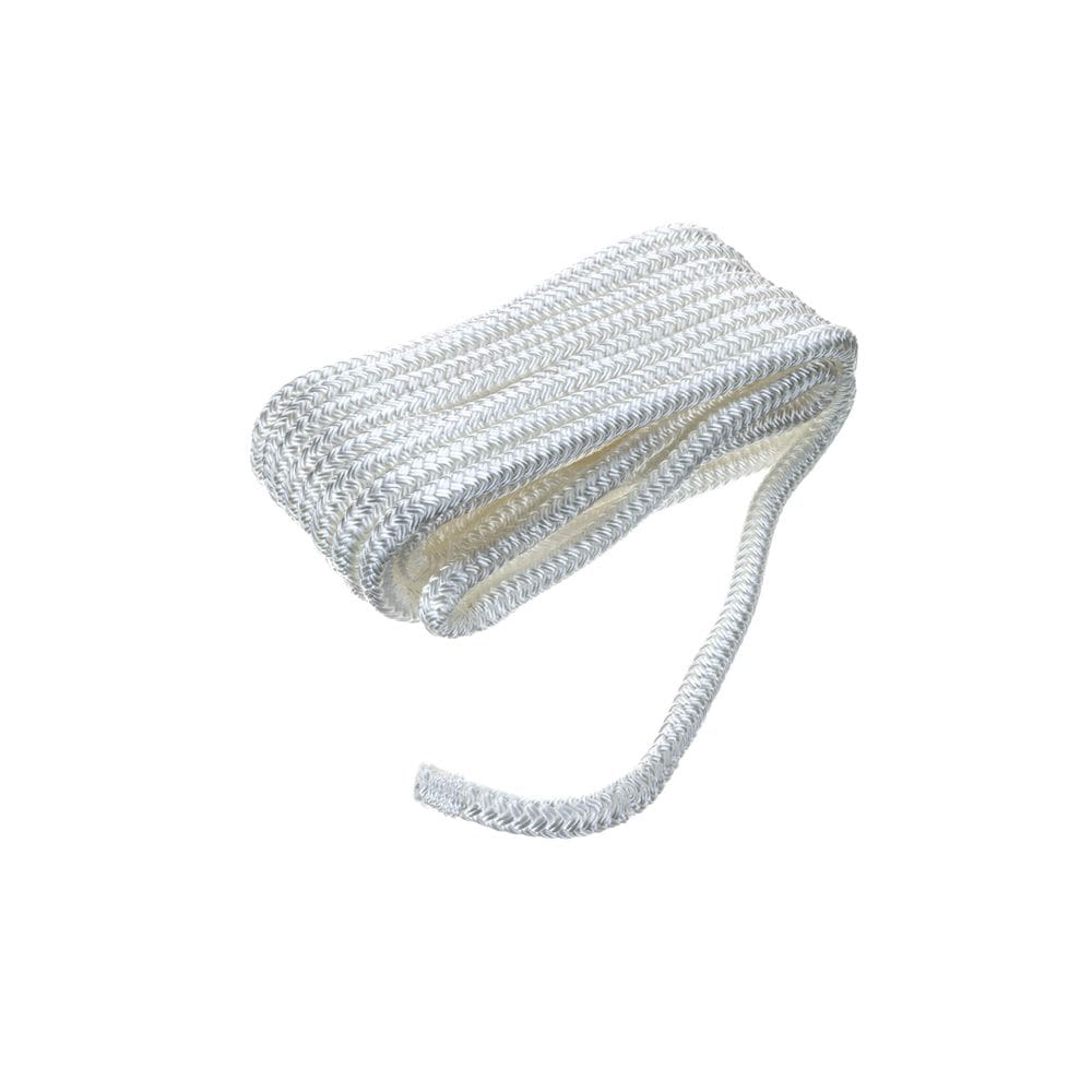 Alça de carga SEACHOICE 9,5 mm x 6,1 m Nylon Dock Line branca