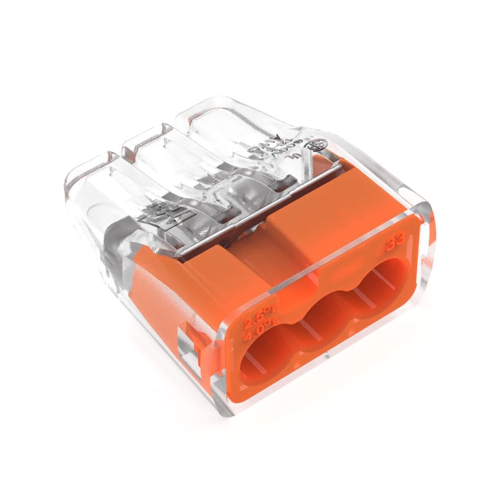 Conector elétrico Ideal 30-1333S 3 portas Push-In 10PK