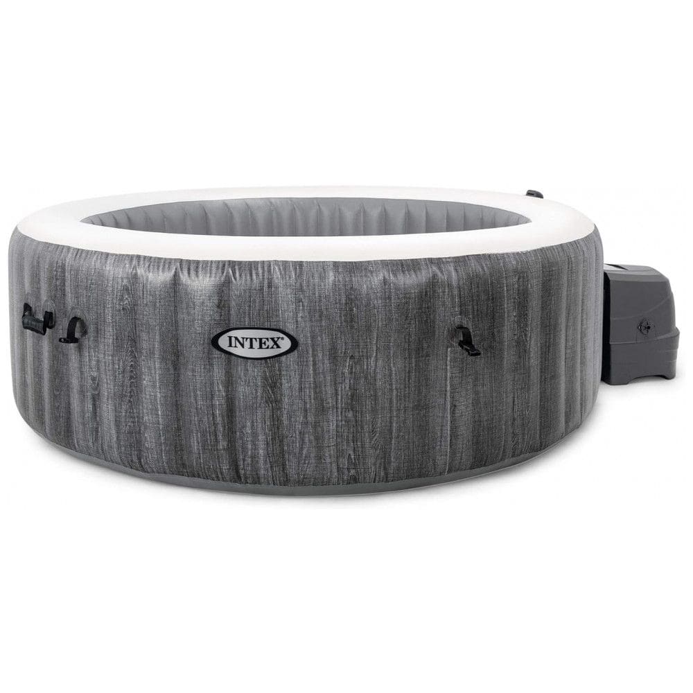 Spa inflável para 4 Pessoas com luz LED Multicolorida e 140 Jatos Calmantes, Intex, Cinza
