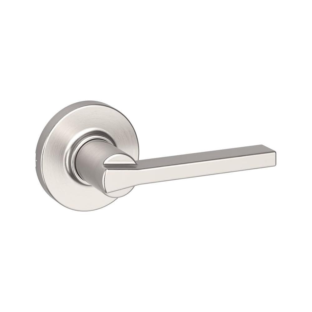 Alavanca de porta Kwikset 200CSLRDT-15V1 com acabamento em níquel acetinado