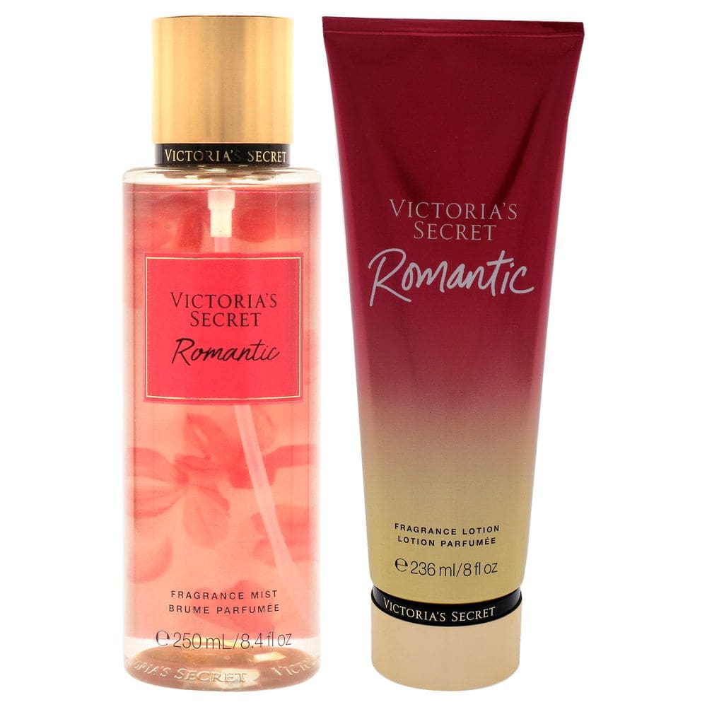 Perfume Victorias Secret Romantic para mulheres, 250 ml, kit de 2 peças