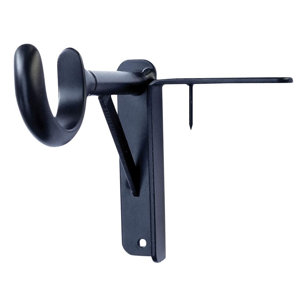 Soportes para Barra de Cortina Spark Innovators Negros Sin Taladro Juego de 2
