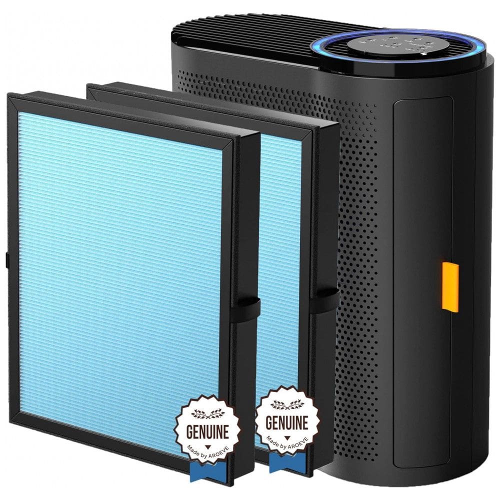 Purificador de Ar com Tres Filtros HEPA H13, 110V, AROEVE MK04 , Preto