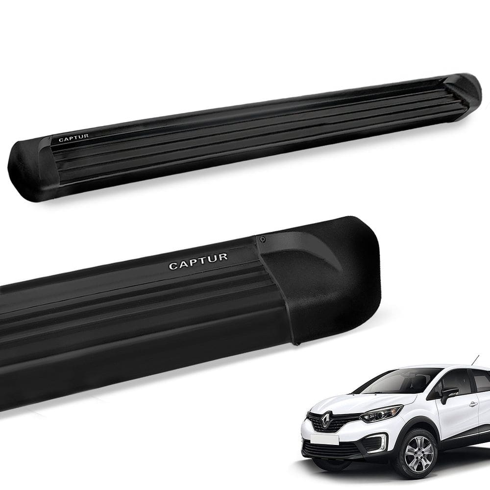 Estribo Lateral Captur 2017 a 2024 Alumínio Preto Track