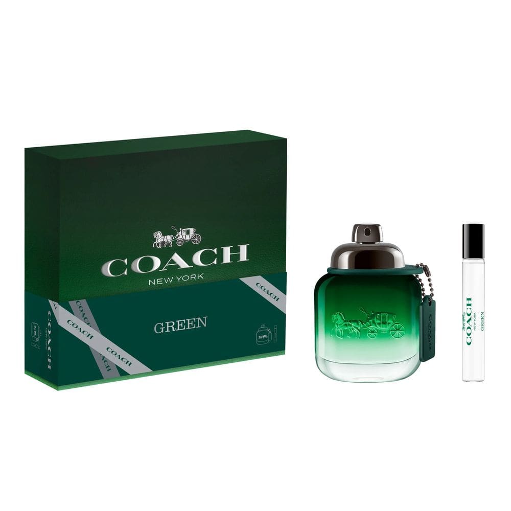 Conjunto Perfume COACH GREEN Eau de Toilette 59 ml para homens, 2 peças