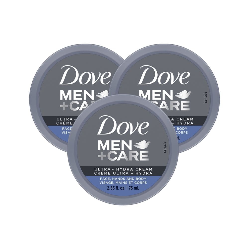 Creme hidratante Dove Men + Care Ultra Hydra, pacote com 3