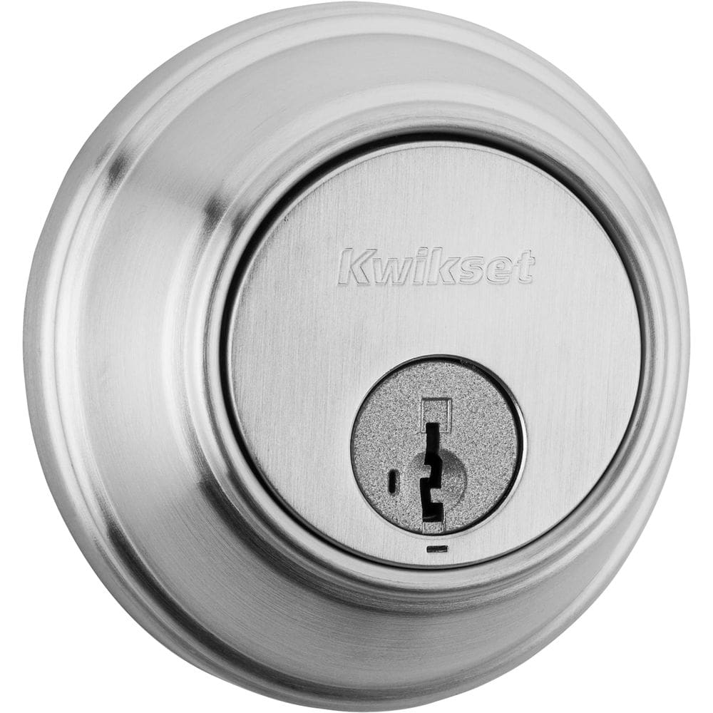 Deadbolt Lock Kwikset 817 Satin Chrome SmartKey Security