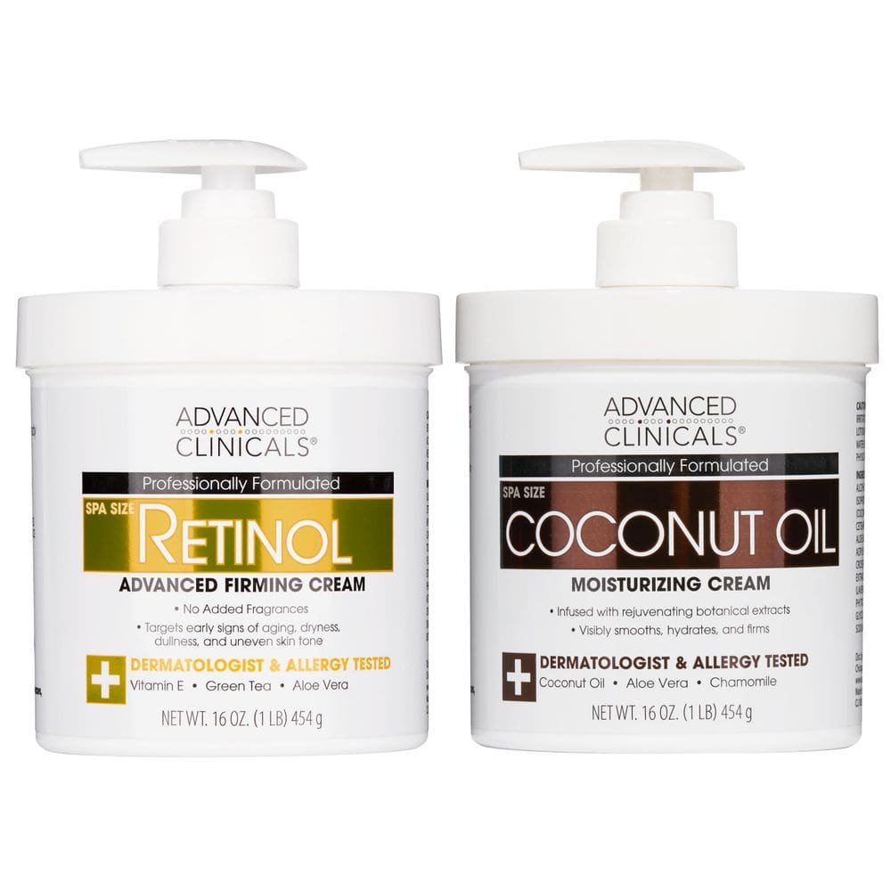 Loção corporal e loção facial Advanced Clinicals Retinol