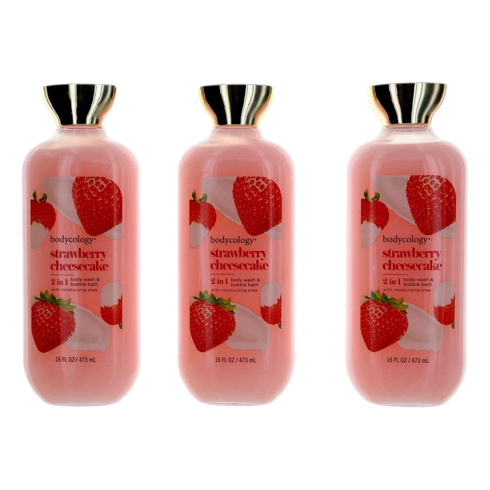 Sabonete líquido e banho de espuma Bodycology Strawberry Cheesecake