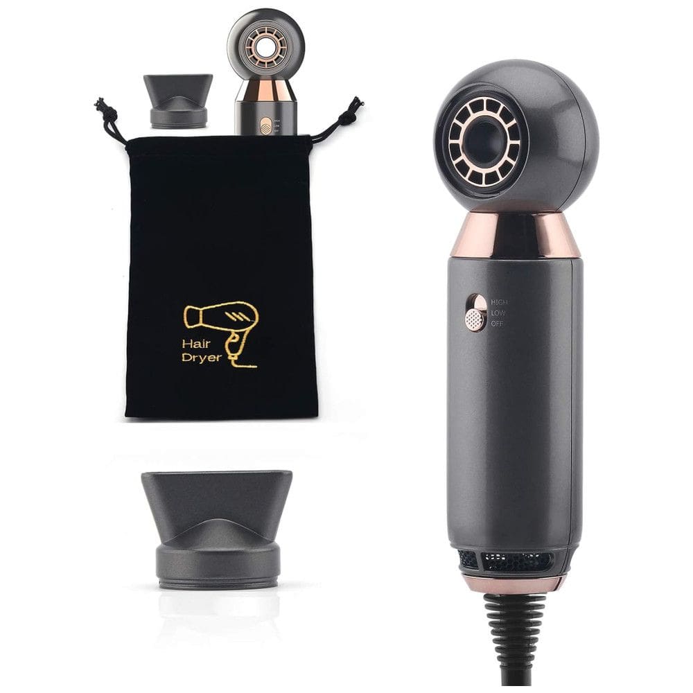 Orlif Secador de Cabelo Profissional e Compacto 800W, Cinza