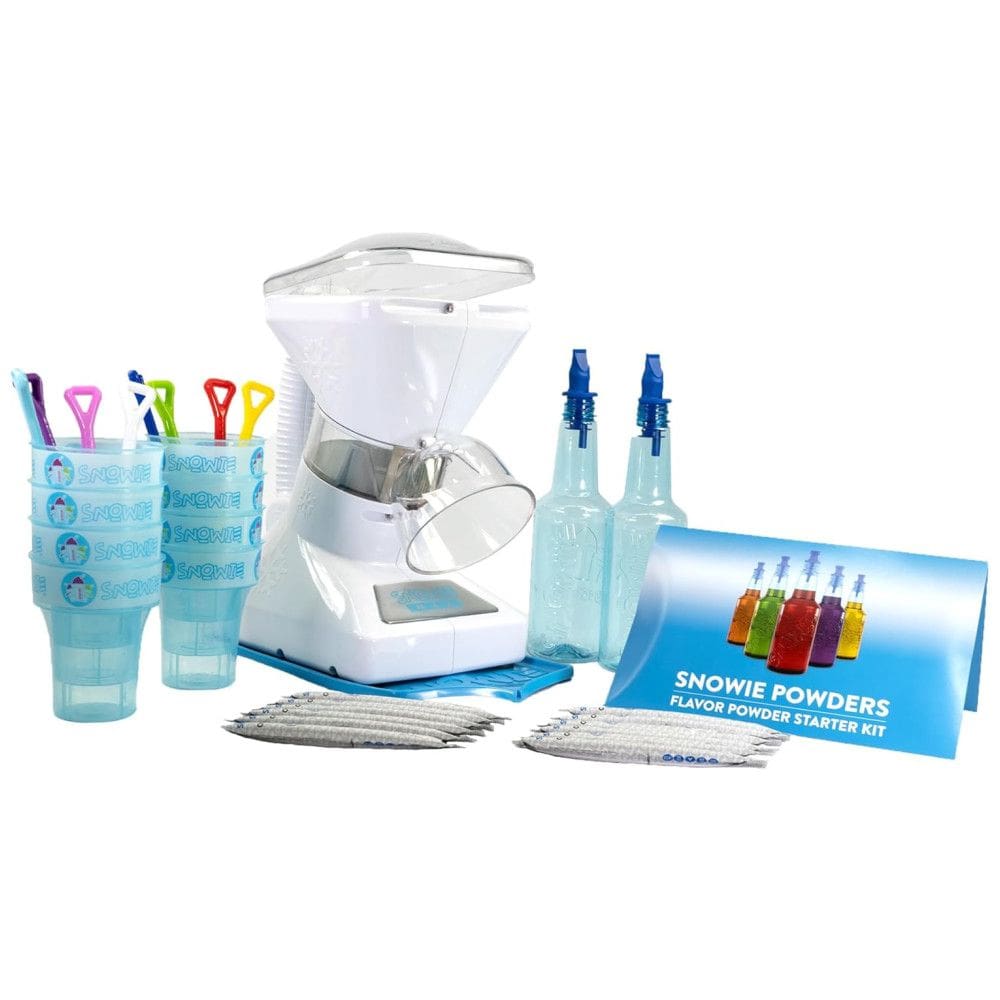 Snowie Máquina de Raspadinha com Xaropes e Cones,110V, Branca