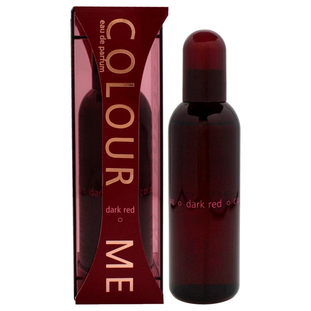 Perfume Colour Me Dark Red da Milton-Lloyd para mulheres em spray EDP de 3,4 onças