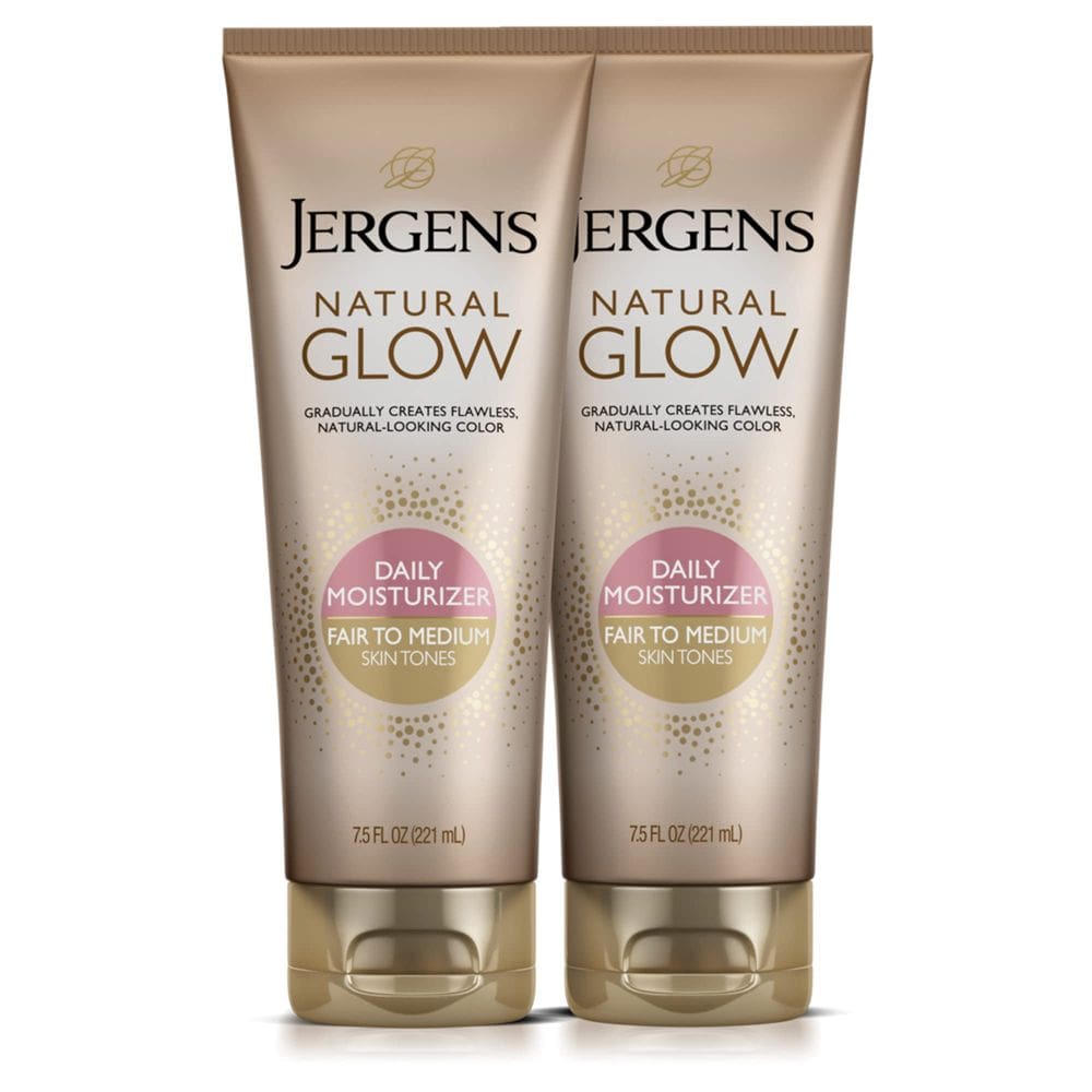 Loção bronzeadora sem sol Jergens Natural Glow Fair-Medium Skin