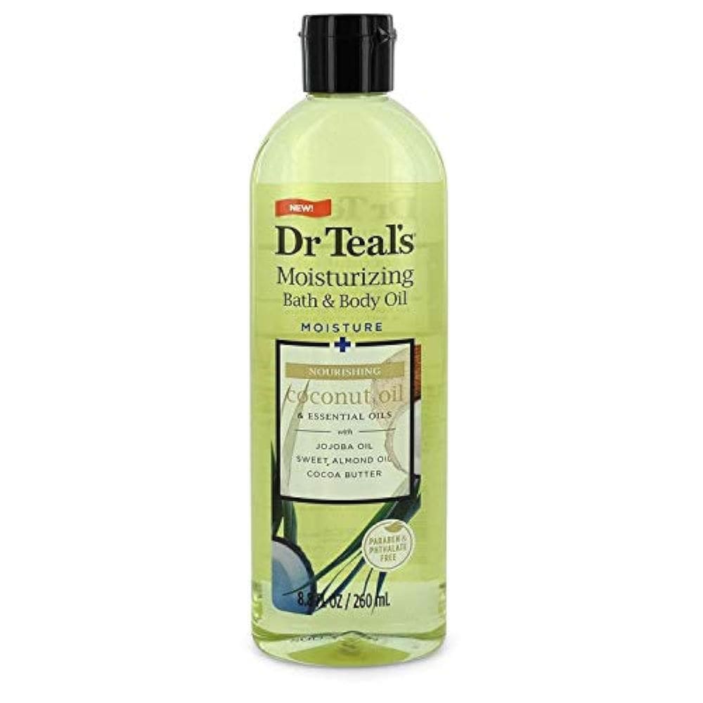 Óleo de banho e corpo Dr Teal`s Coconut 260 ml, pacote com 2 unidades