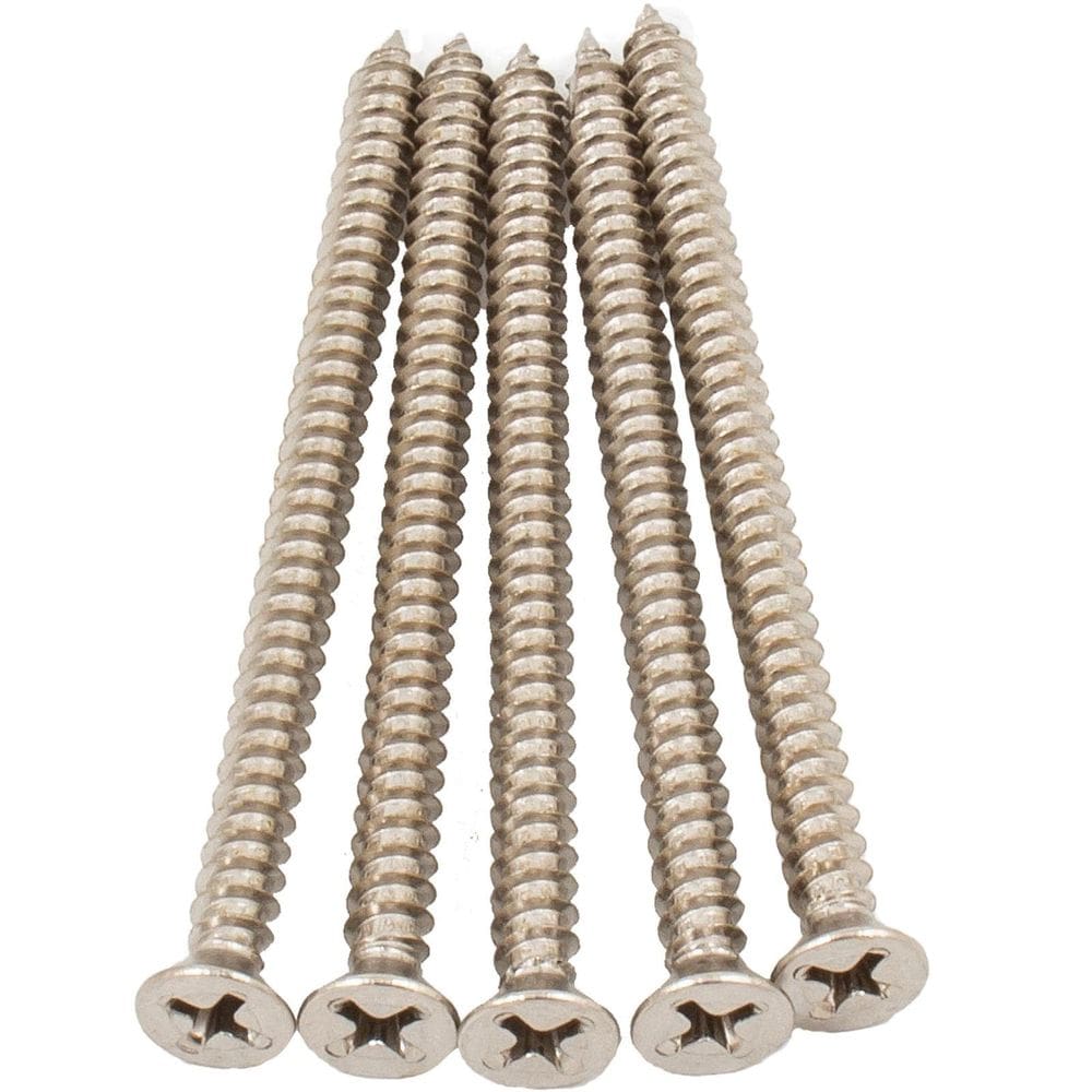 Parafusos de dobradiça de porta Stone Harbor Hardware #9 x 7 cm, pacote com 100