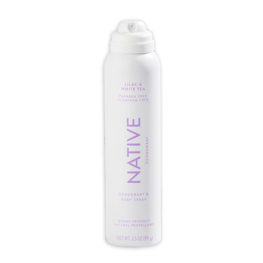 Desodorante e spray corporal de lilás nativo e chá branco 50mL