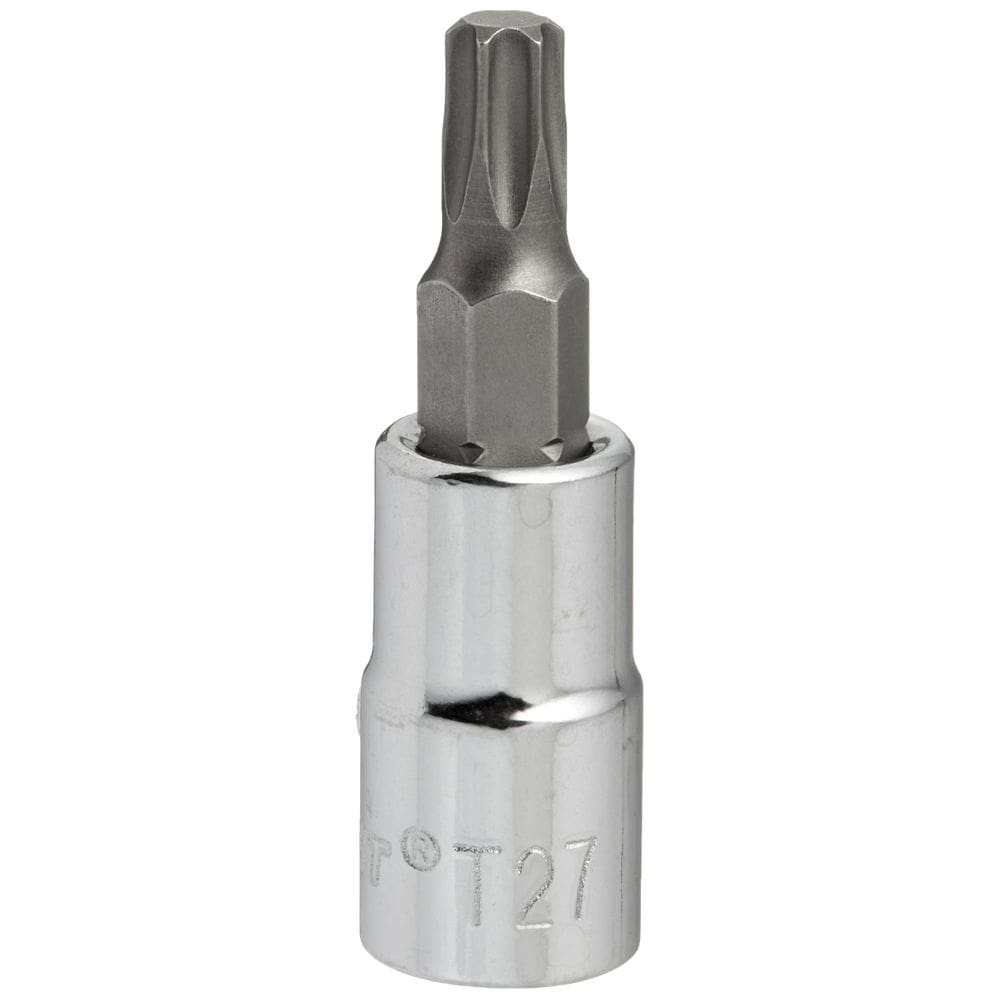 Fastener Drive Bit Crescent 1/4” Drive Torx Socket T-27