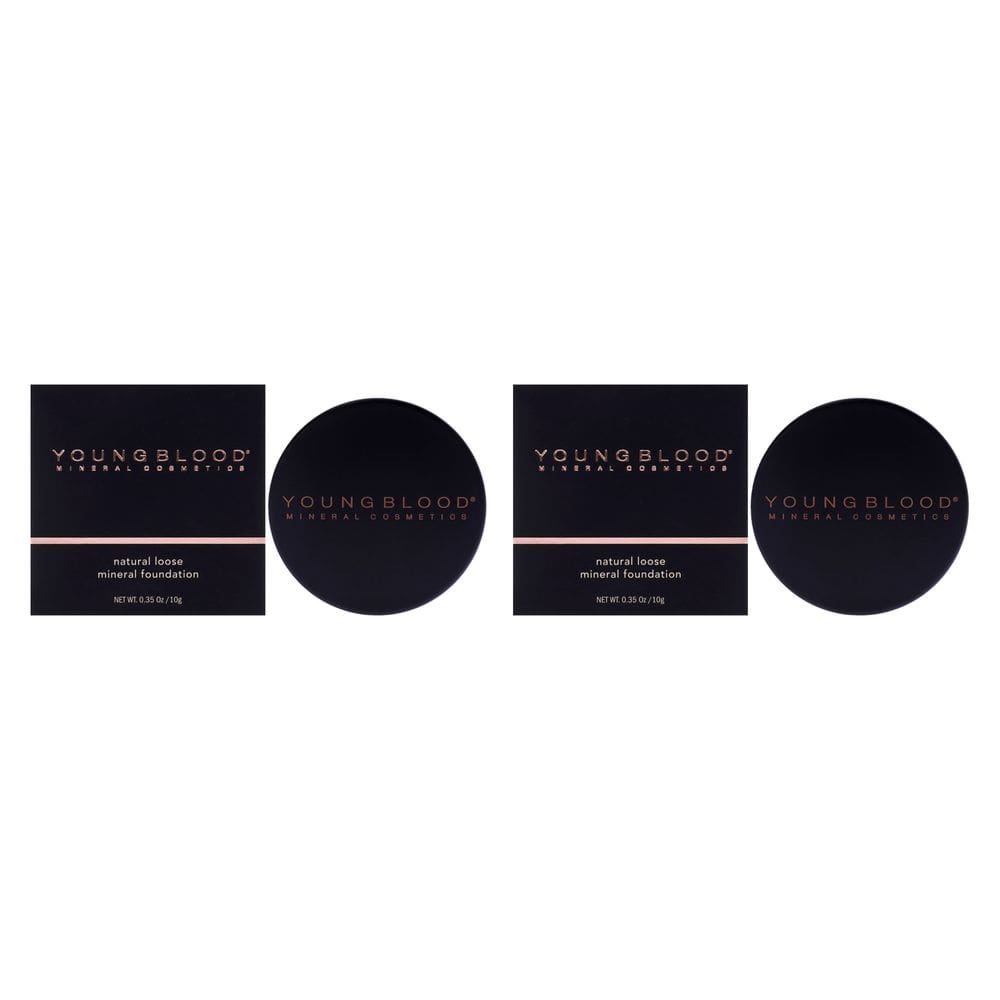 Mineral Foundation Youngblood Soft Beige, pacote com 2