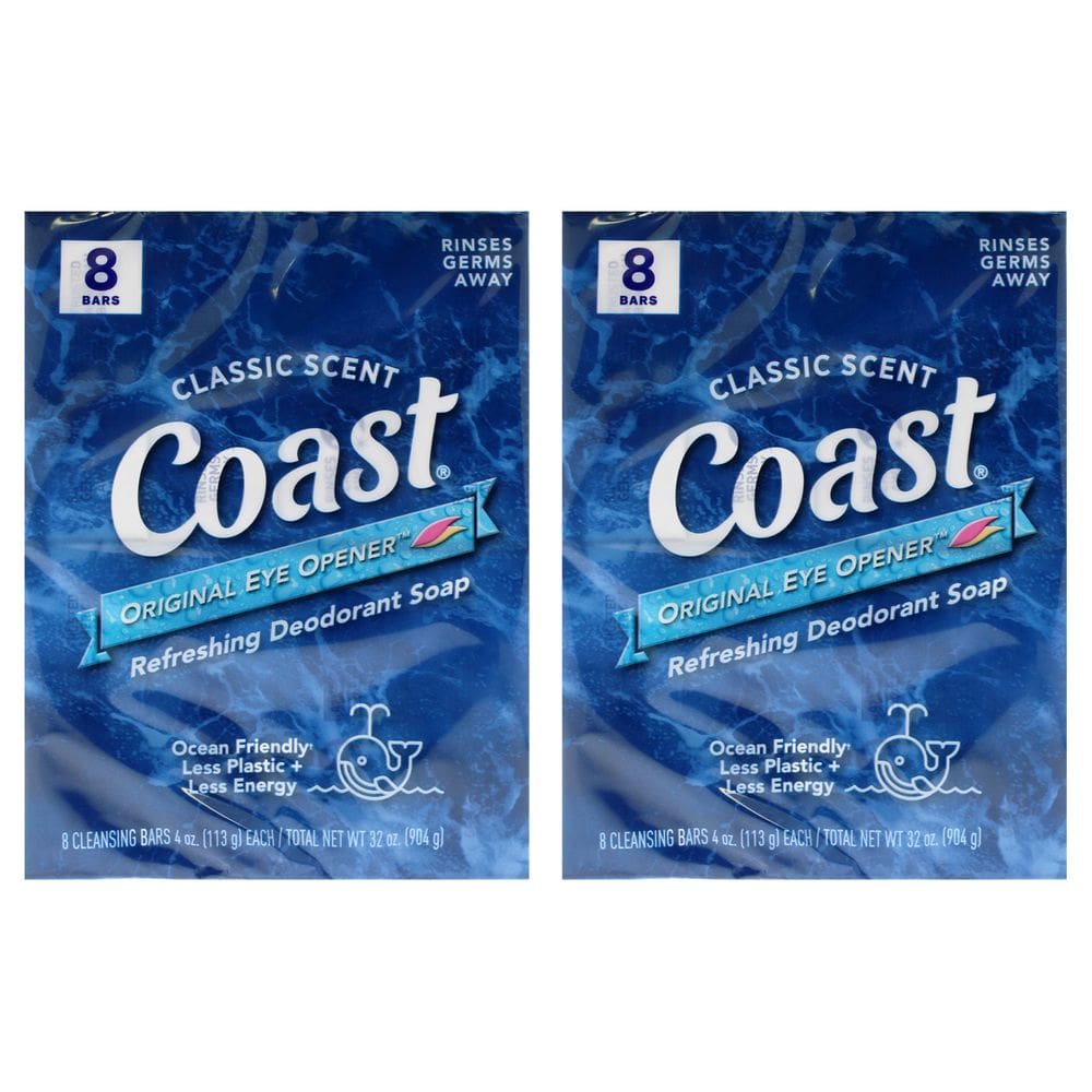 Desodorante refrescante Soap Coast Classic Scent, pacote com 2