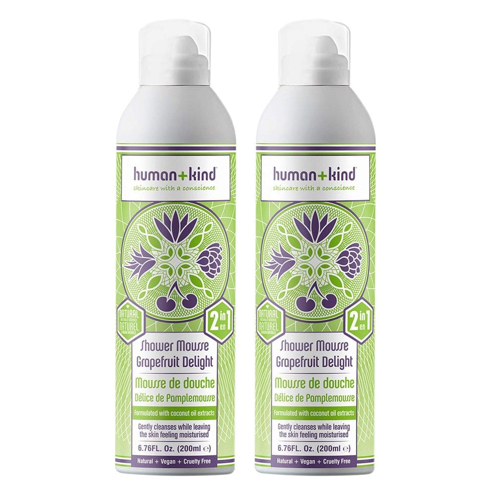 Mousse de banho Bodywash Human+Kind Grapefruit Delight 200mL x2