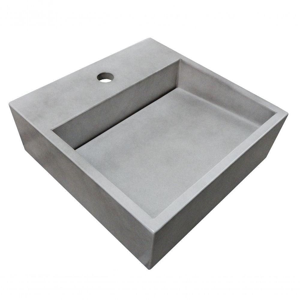 Cuba De Apoio Banheiro Jade Pedra 40x40cm Concreto
