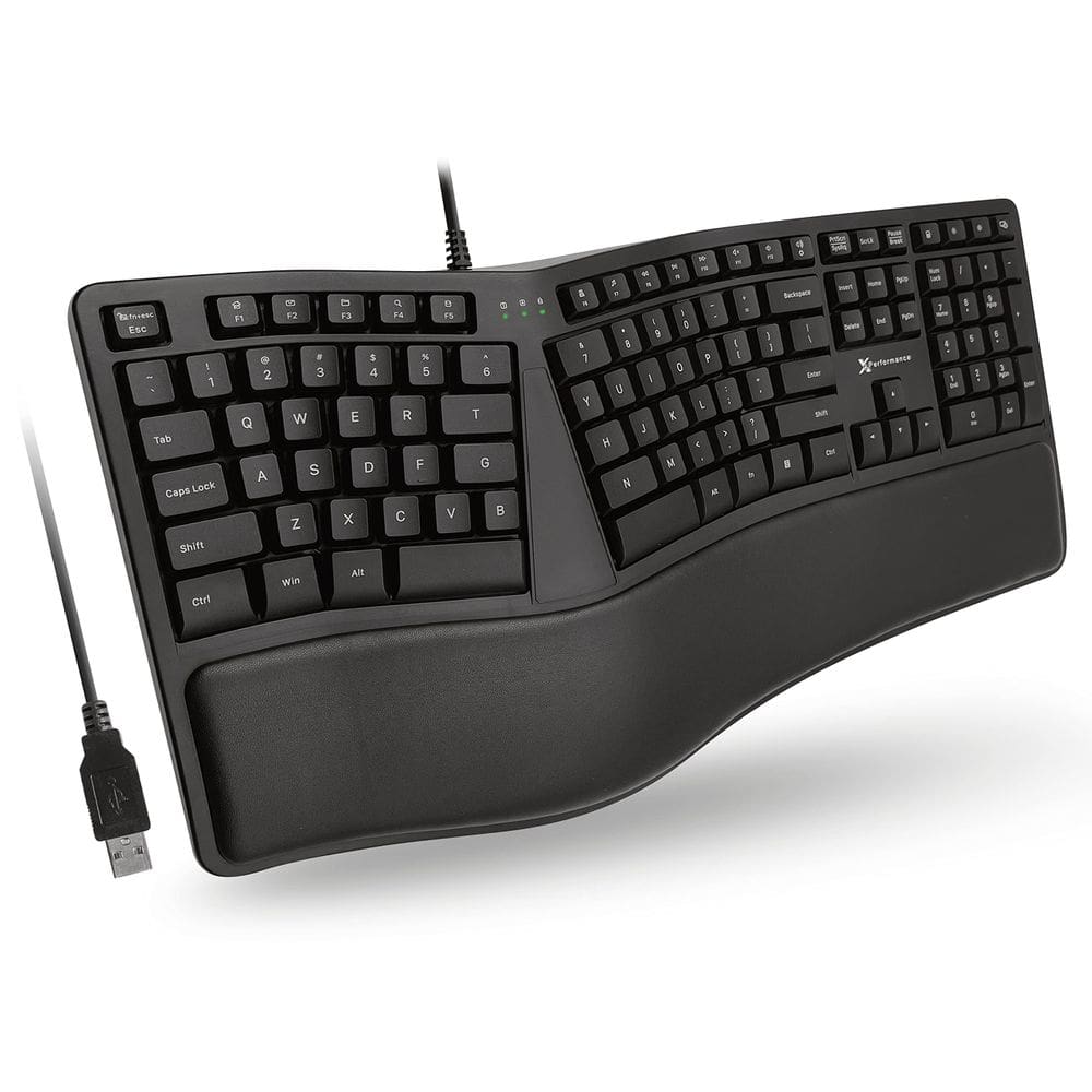 Teclado X9 Performance X9ERGOKEY, divisão ergonômica com fio