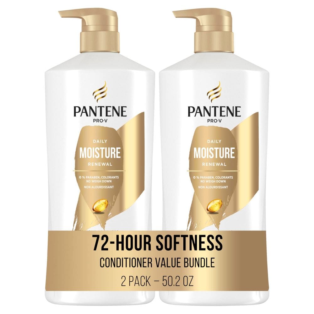 Condicionador Pantene Daily Moisture Renewal 750ml, pacote com 2
