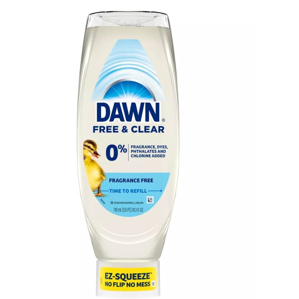 Soap Dawn Free & Clear, pacote de 720 ml com 2 unidades, sem perfume