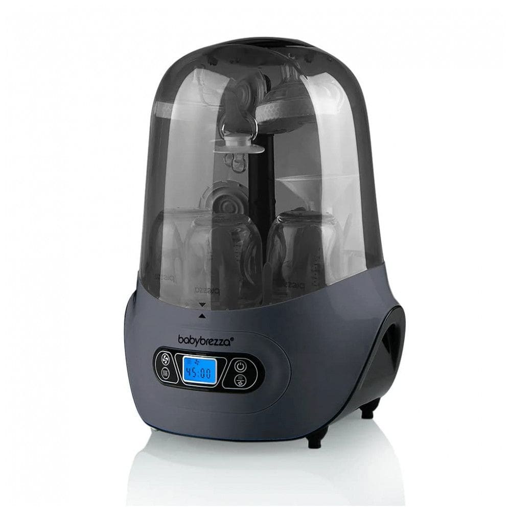 Esterilizador e Secador de Mamadeiras Elétrico a Vapor, Universal, Baby Brezza, Preto