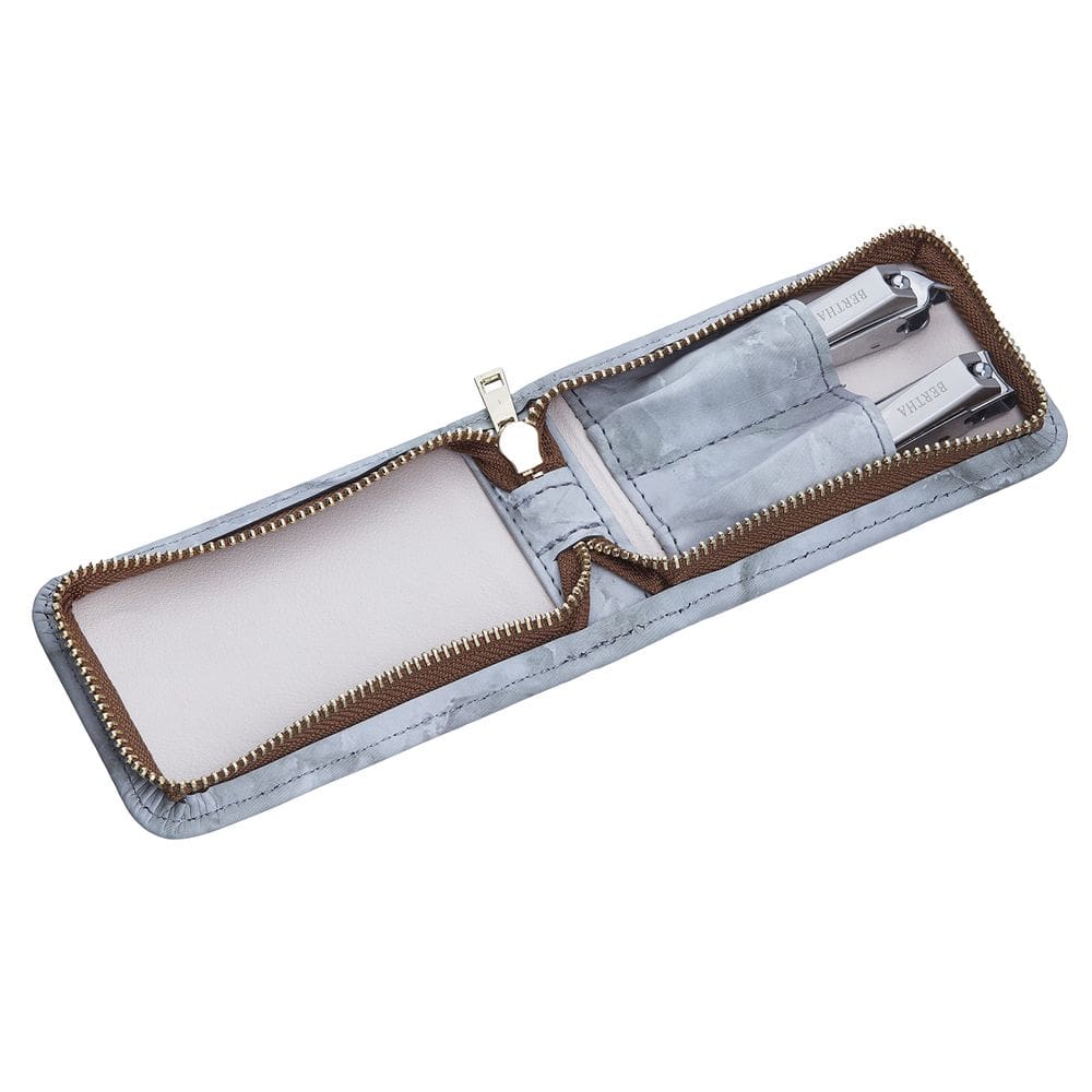 Kit de higiene Bertha Naomi, 2 peças de aço cirúrgico com estojo