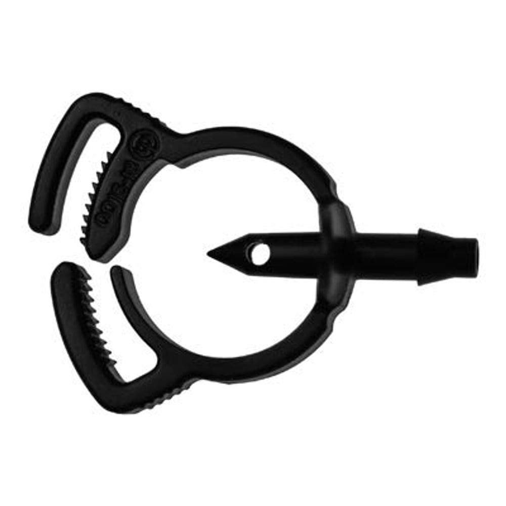 Encaixe de tubulação de mangueira Orbit 67406 Acoplamento farpado preto de 1/4”