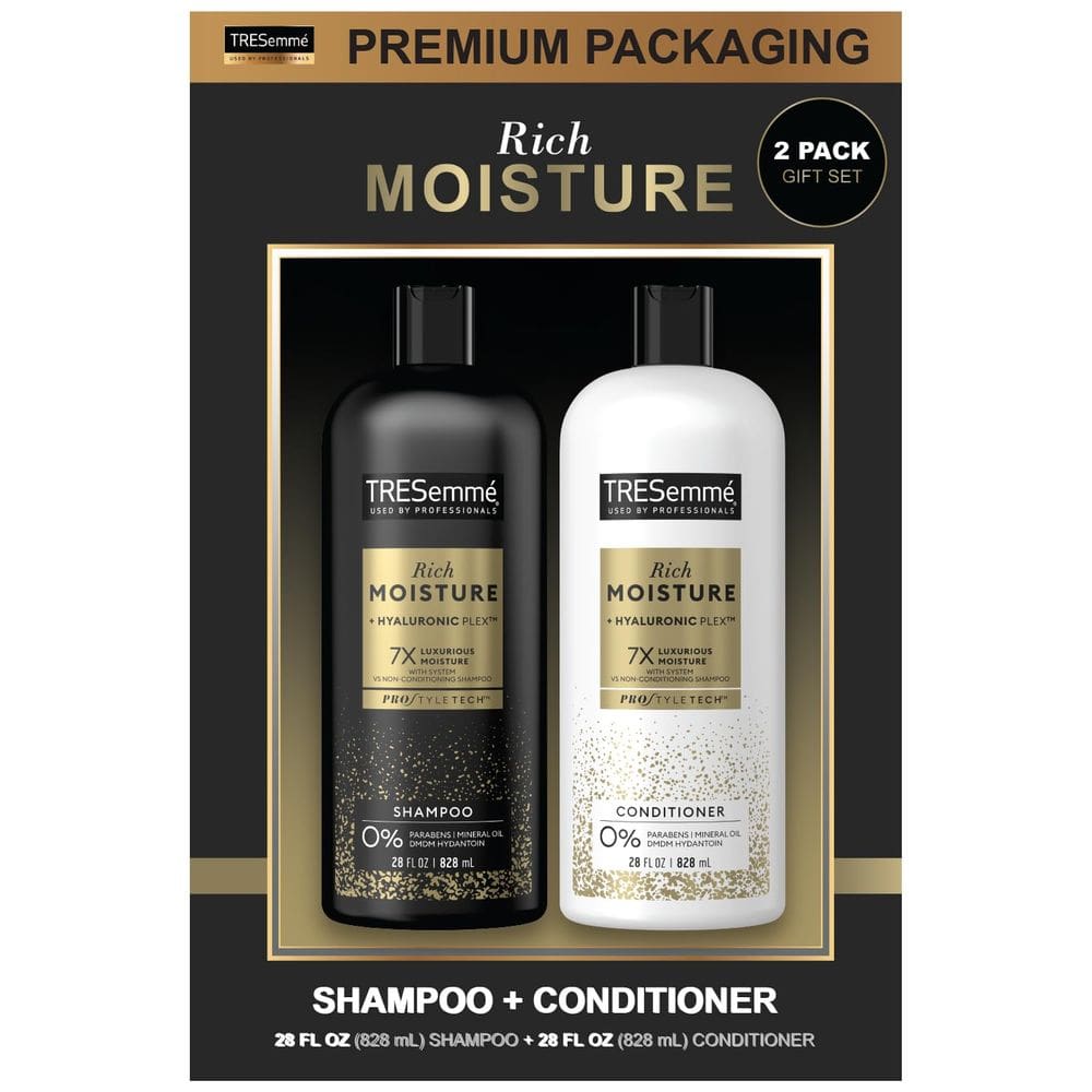 Shampoo e condicionador TRESemmé Moisture Rich 800 mL (2 conjuntos)