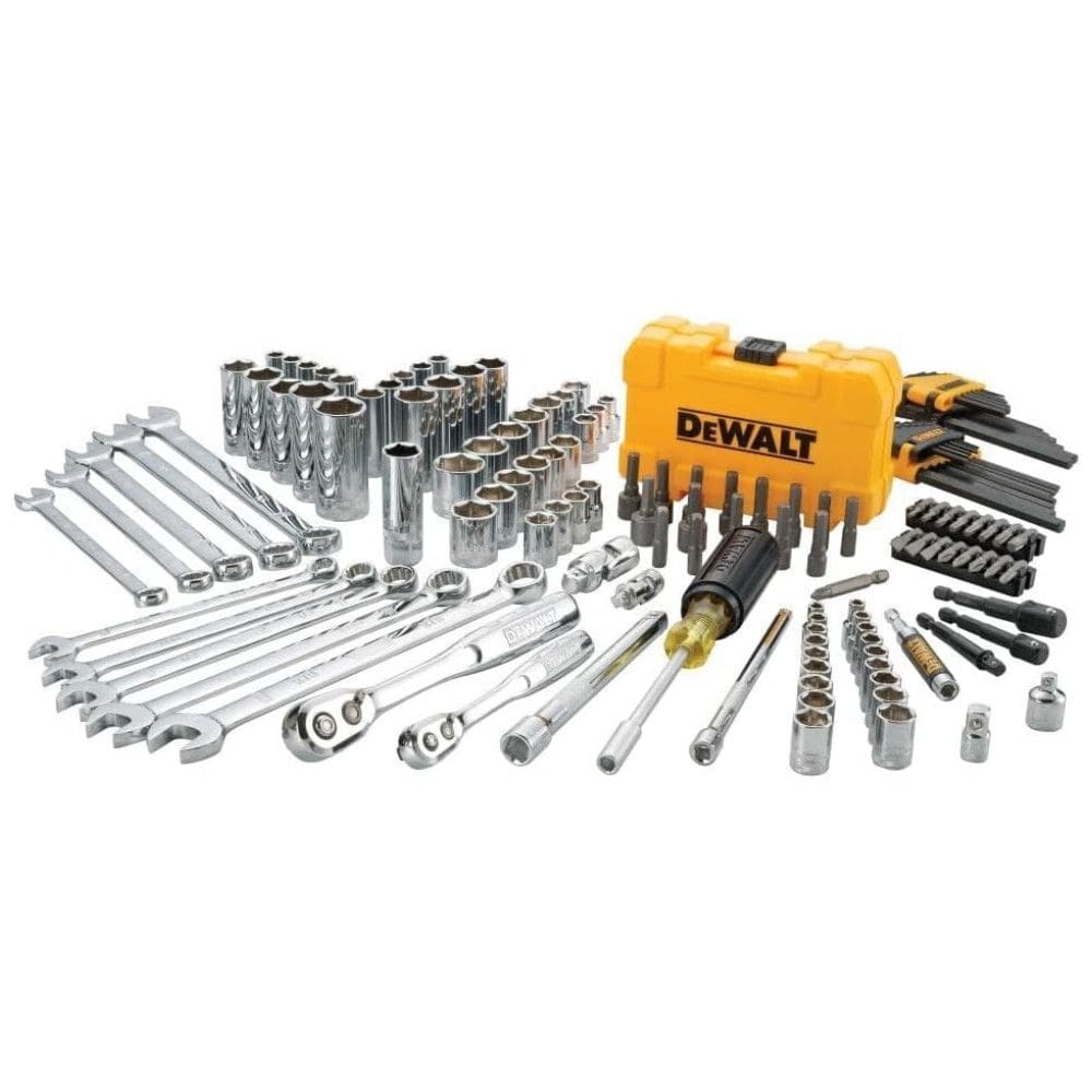 Kit de Ferramentas com Maleta de zenamento, 142 Peças, DEWALT DWMT73802, Amarelo