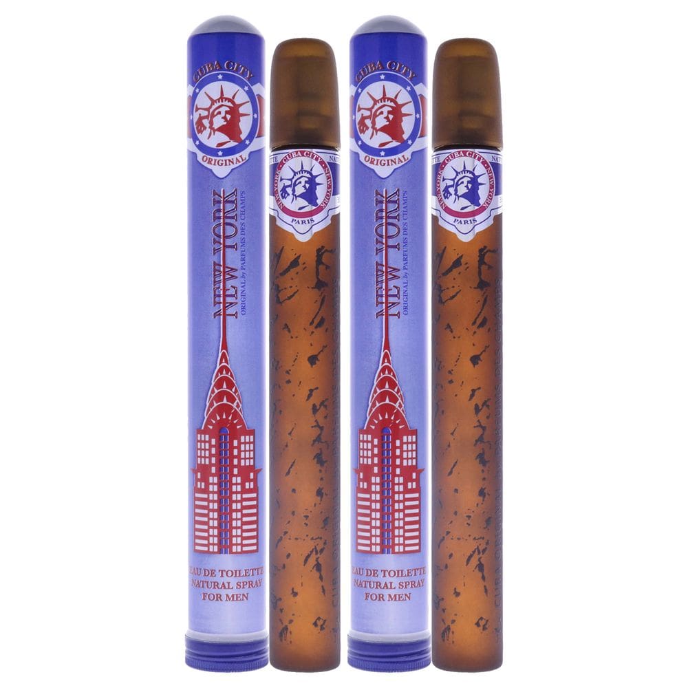 Perfume Cuba City New York para homens, pacote de 2, 35 ml