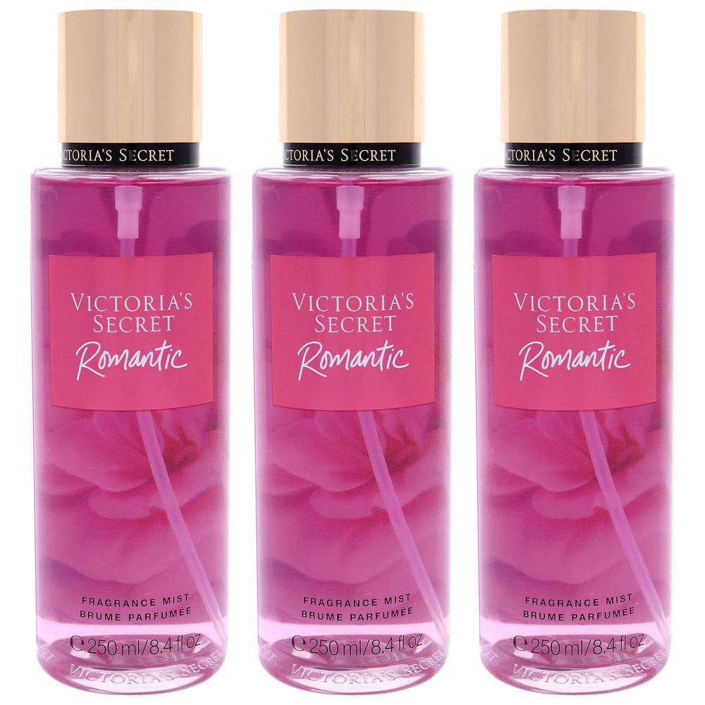 Fragrance Mist Victoria`s Secret Romantic Pack de 3