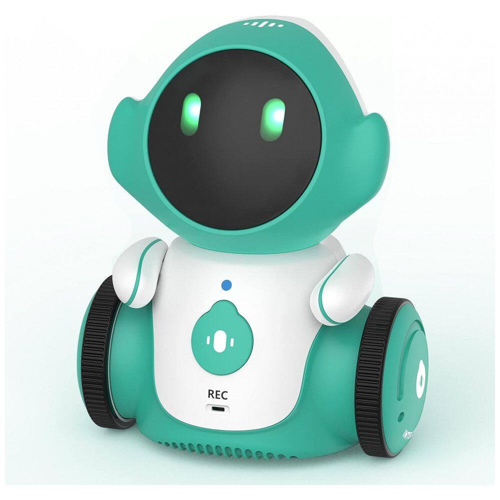 Brinquedo Robô Interativo Recarregável com Falas, Sensor de Toque e Controle de Voz, GILOBABY, Verde