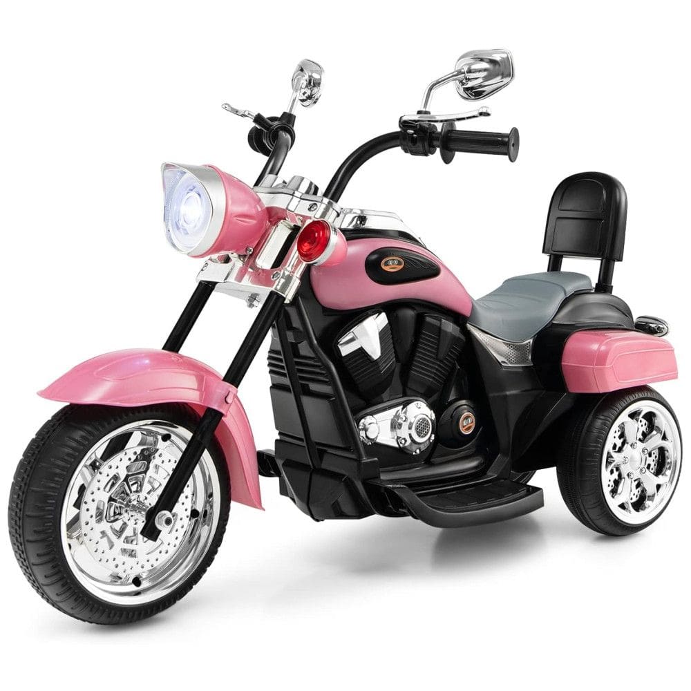 Costzon Moto Elétrica Infantil 6V Recarregável com Sons e Luzes, Azul, 3 anos