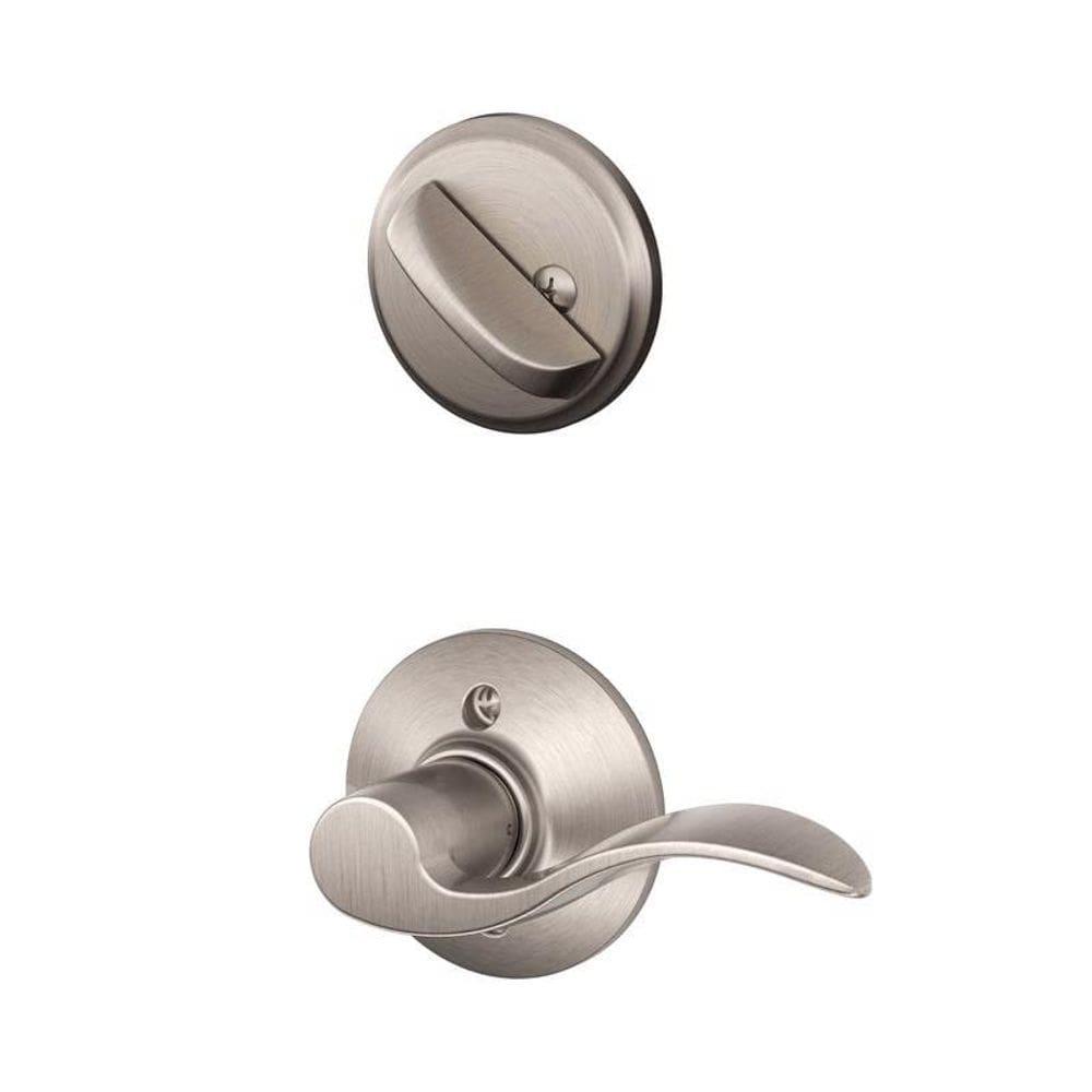 Handleset Schlage Satin Nickel Brass, destro, grau 2
